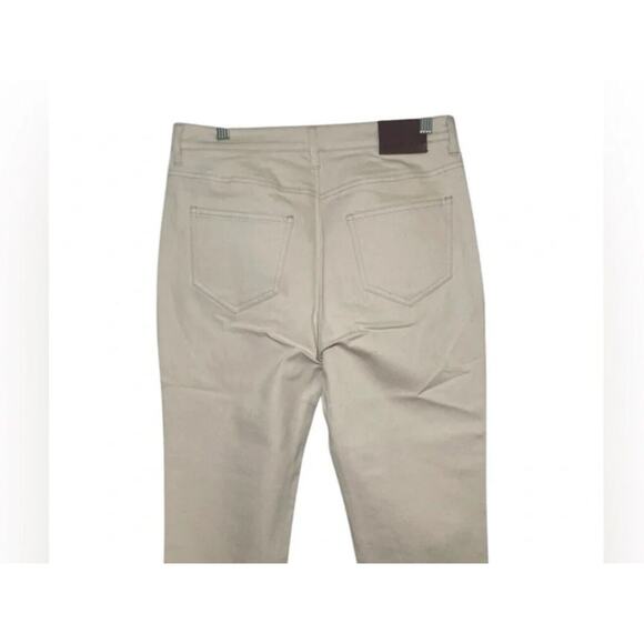 NWT PERFECT FOR SPRING THAKOON CLASSIC CROPPED JEANS ECRU SZ 4 MSRP $150 - Picture 7 of 7